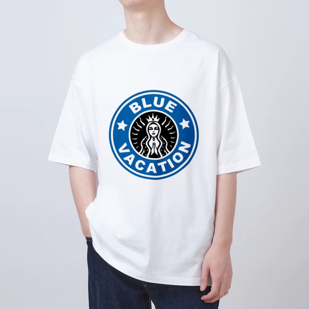 BLUE  VACATION  ISHINOMAKIのBLUE VACATION ロゴ Oversized T-Shirt