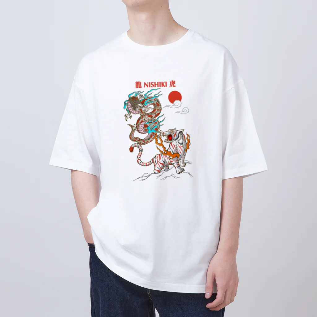 Siderunの館 B2の錦の龍と虎 オーバーサイズTシャツ