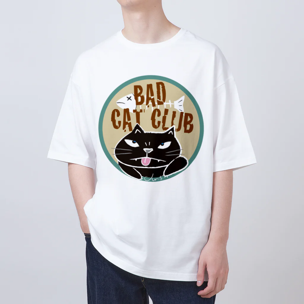 Junsの悪にゃんこのBAD CAT CULB Oversized T-Shirt