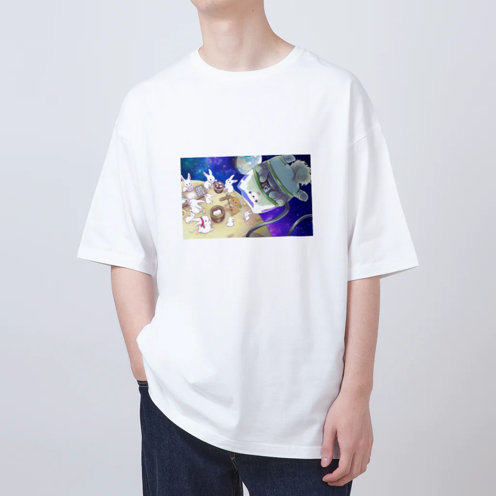 ポメラニ屋の宇宙ポメラニアン年賀絵 Oversized T-Shirt