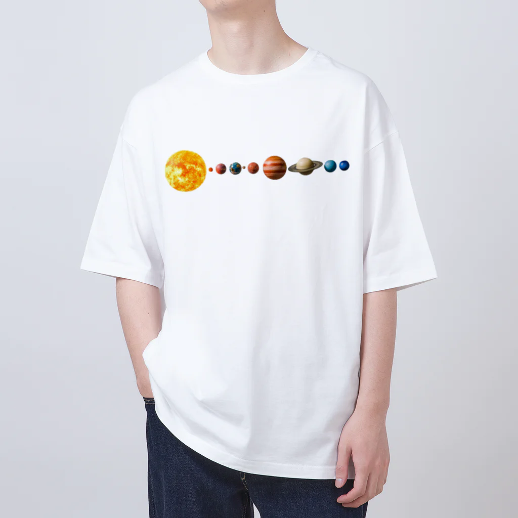 mon  parfaitの壮大な宇宙！太陽系惑星シリーズ Oversized T-Shirt