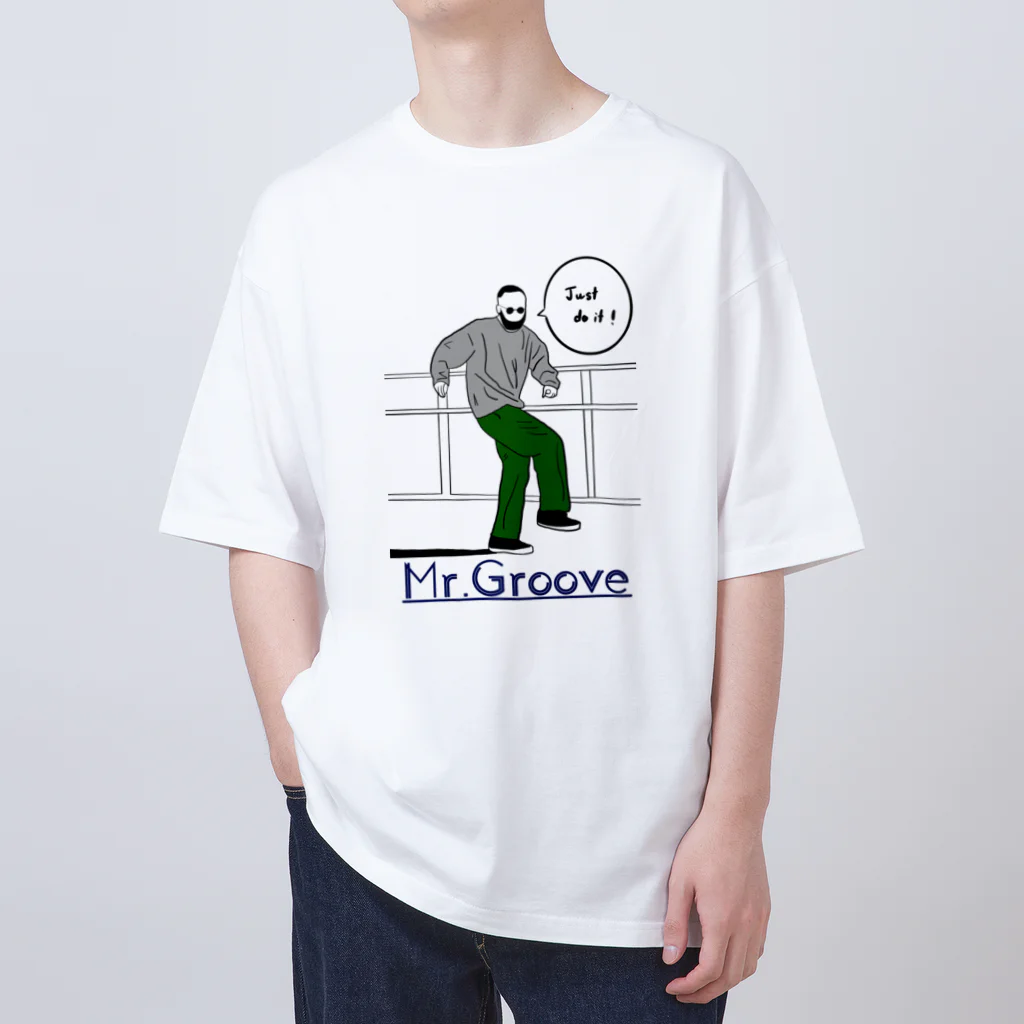 okanoko worksのMr.Groove 01 オーバーサイズTシャツ