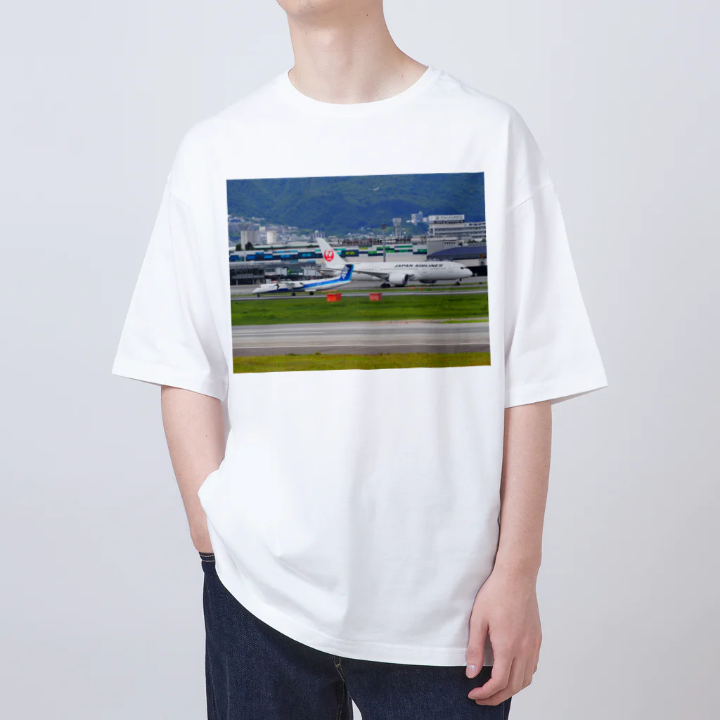 ムーンライトの飛行機 オーバーサイズTシャツ