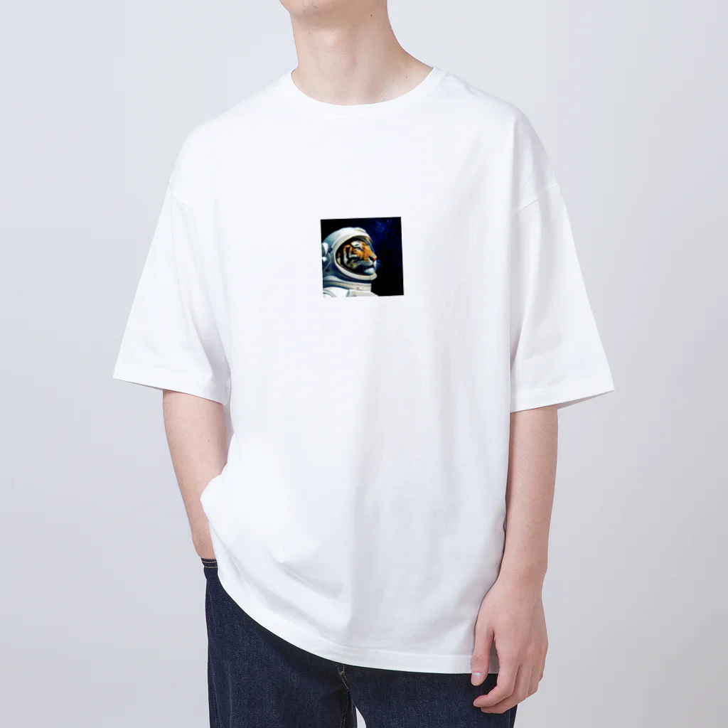 Siopowderのトラの宇宙飛行 オーバーサイズTシャツ