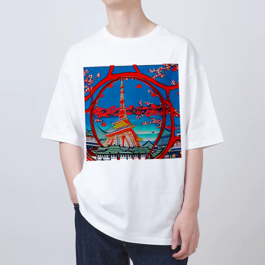 ozizousanのtokyotower オーバーサイズTシャツ