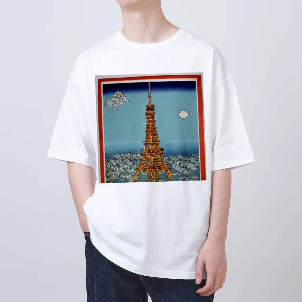 ozizousanのtokyotower7 オーバーサイズTシャツ