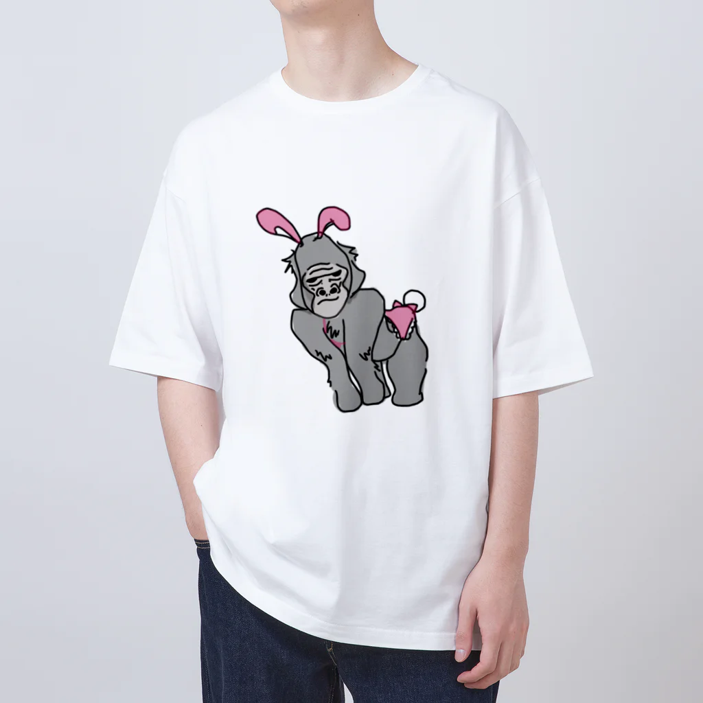 ラクガキ××のごりらだってかわいいと言われたい オーバーサイズTシャツ