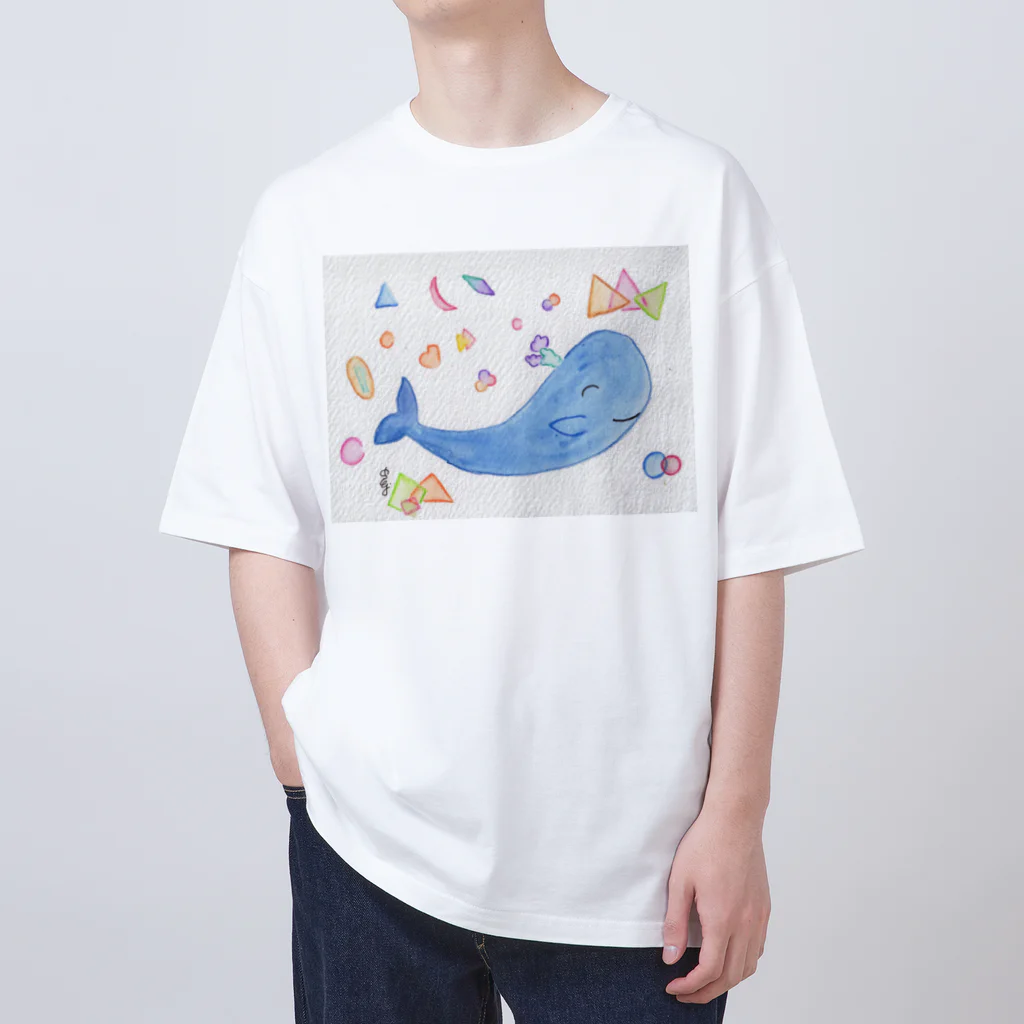 seki_takoyakiのクジラさん オーバーサイズTシャツ