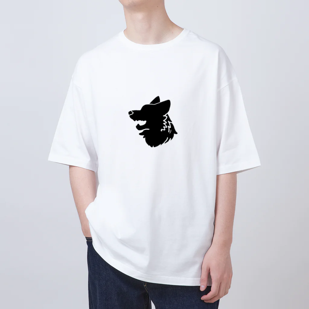 山田太郎のオオカミシルエットTシャツ Oversized T-Shirt