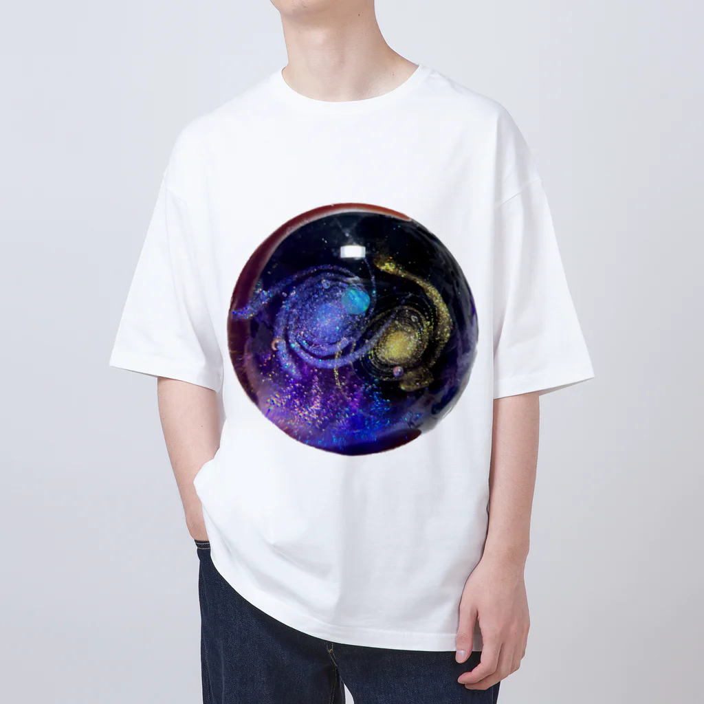 Ripples沖縄レジンアートの宇宙玉レジン Oversized T-Shirt