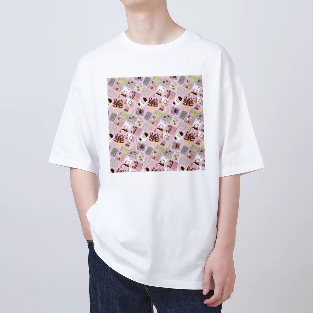 Katsukin Takamura | フェルトミニチュアアートドールのホワイトデーチョコレートパーティー Oversized T-Shirt