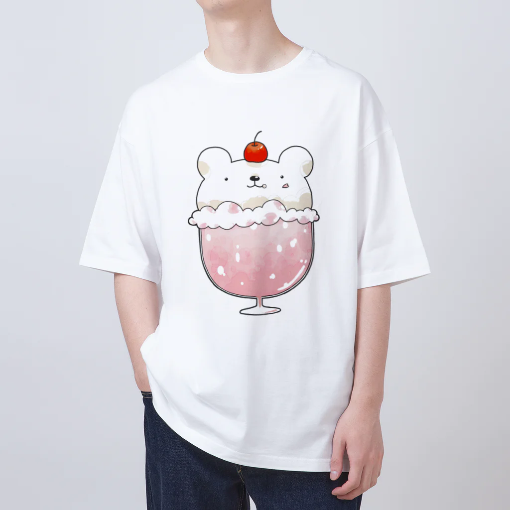 pecori ぺこりの桜のしろくまクリームソーダ Oversized T-Shirt