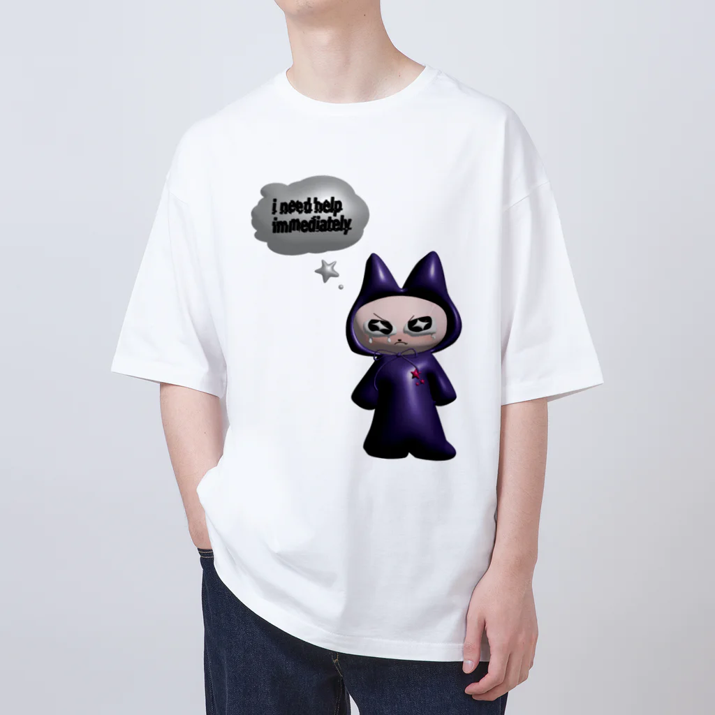 さむいのcats need help. Oversized T-Shirt