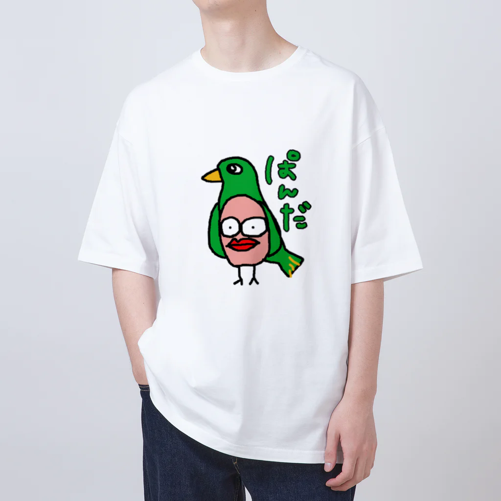 ANAN＠猫ひろしの人🥚🥚のパンダ オーバーサイズTシャツ