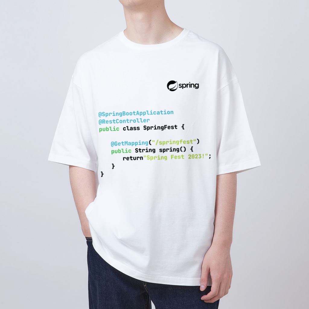 JSUGのSpring Fest 2023 T-shirt Light Mode Oversized T-Shirt