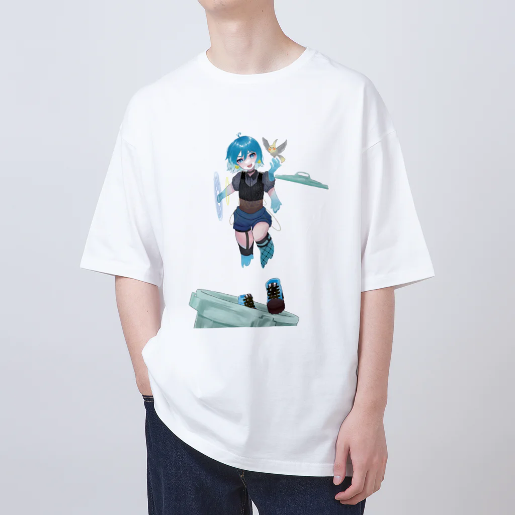 スライムバケツ店の有馬千草ママ冷音ちゃん（右手異空間B） Oversized T-Shirt