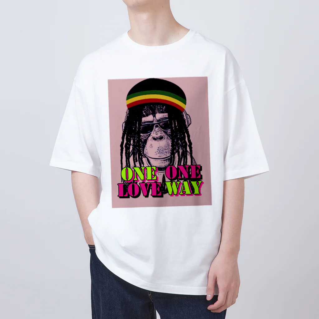 BREDDAのONE LOVE ONE WAY オーバーサイズTシャツ