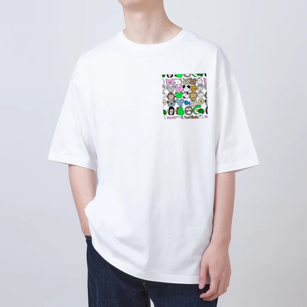 kobutadaのわしらあにまる オーバーサイズTシャツ