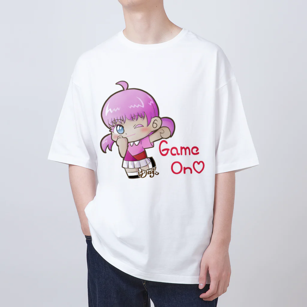 はりねずこのイラストのゲームオン！モモちゃん Oversized T-Shirt