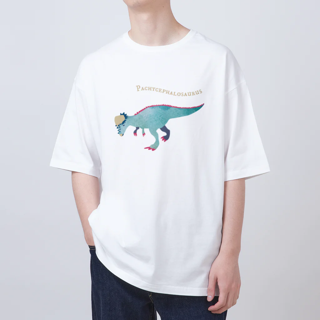 NANAHOSHI64のゆるパキケファロサウルス Oversized T-Shirt