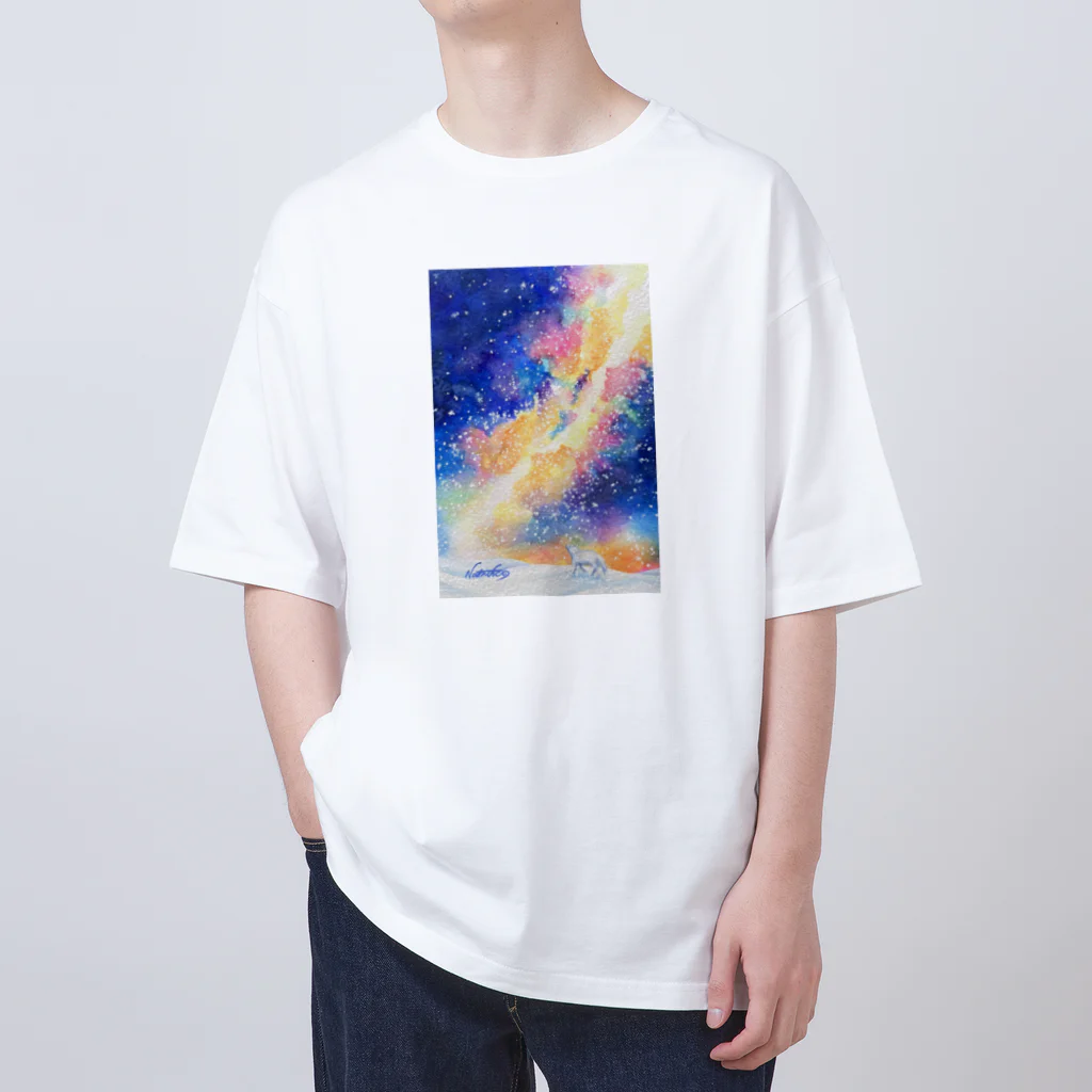 浅野なつき グッズshopの夜空の彼方 オーバーサイズTシャツ