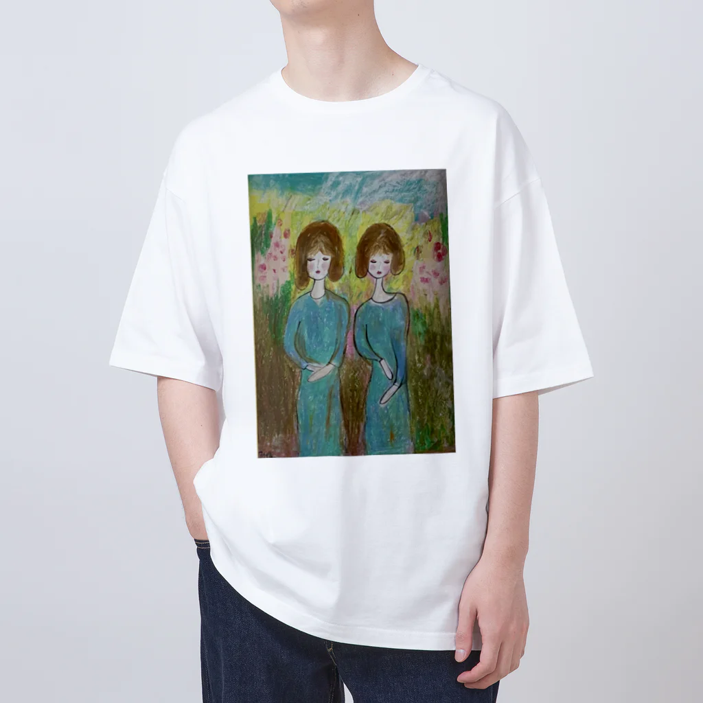 みにゆん　ねこのGirls' Dance in the Blooming Season Oversized T-Shirt