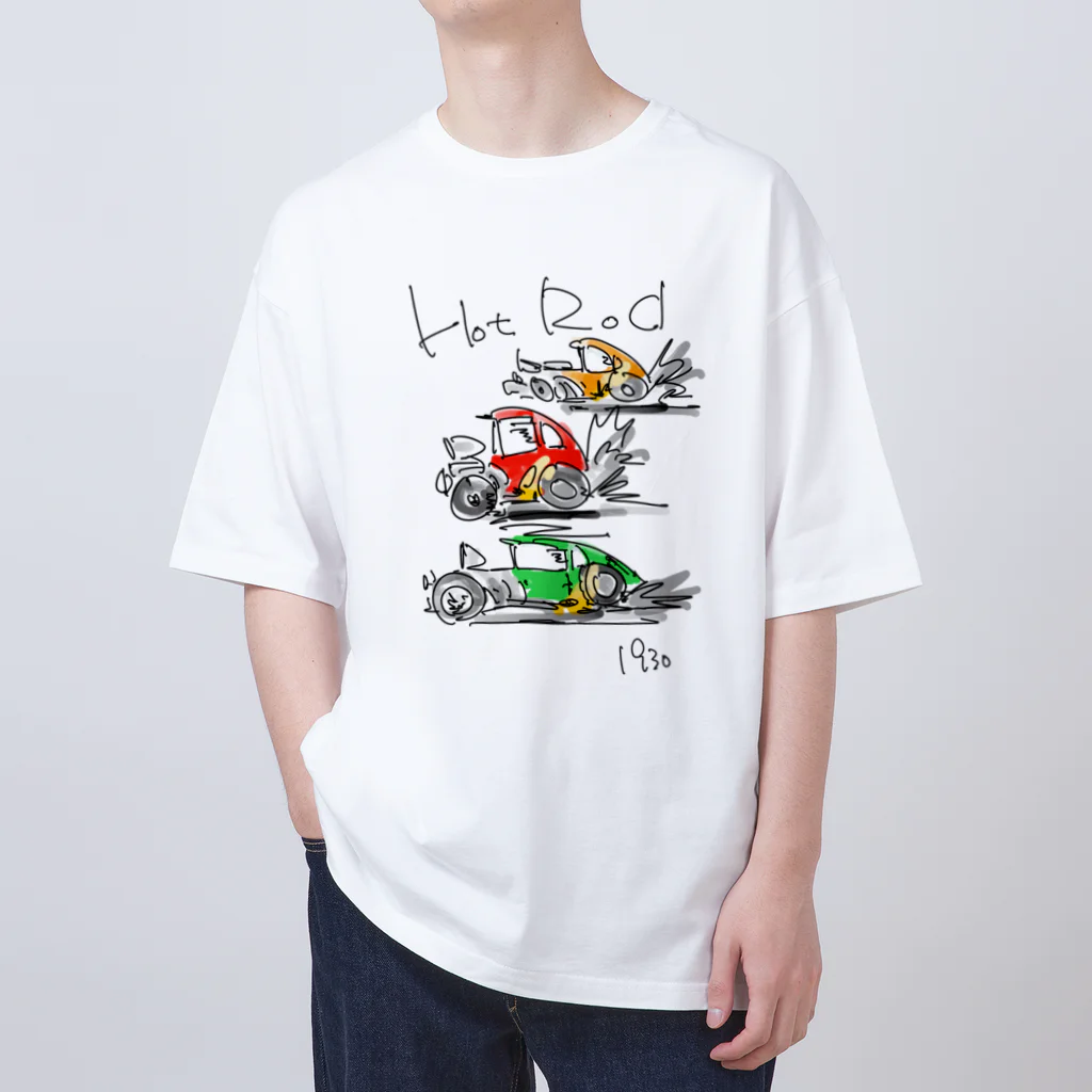 スタジオばんやのホットロッド Oversized T-Shirt