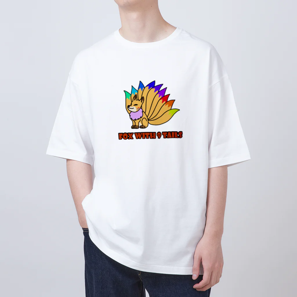 にょろももももものゲーミングきつね Oversized T-Shirt