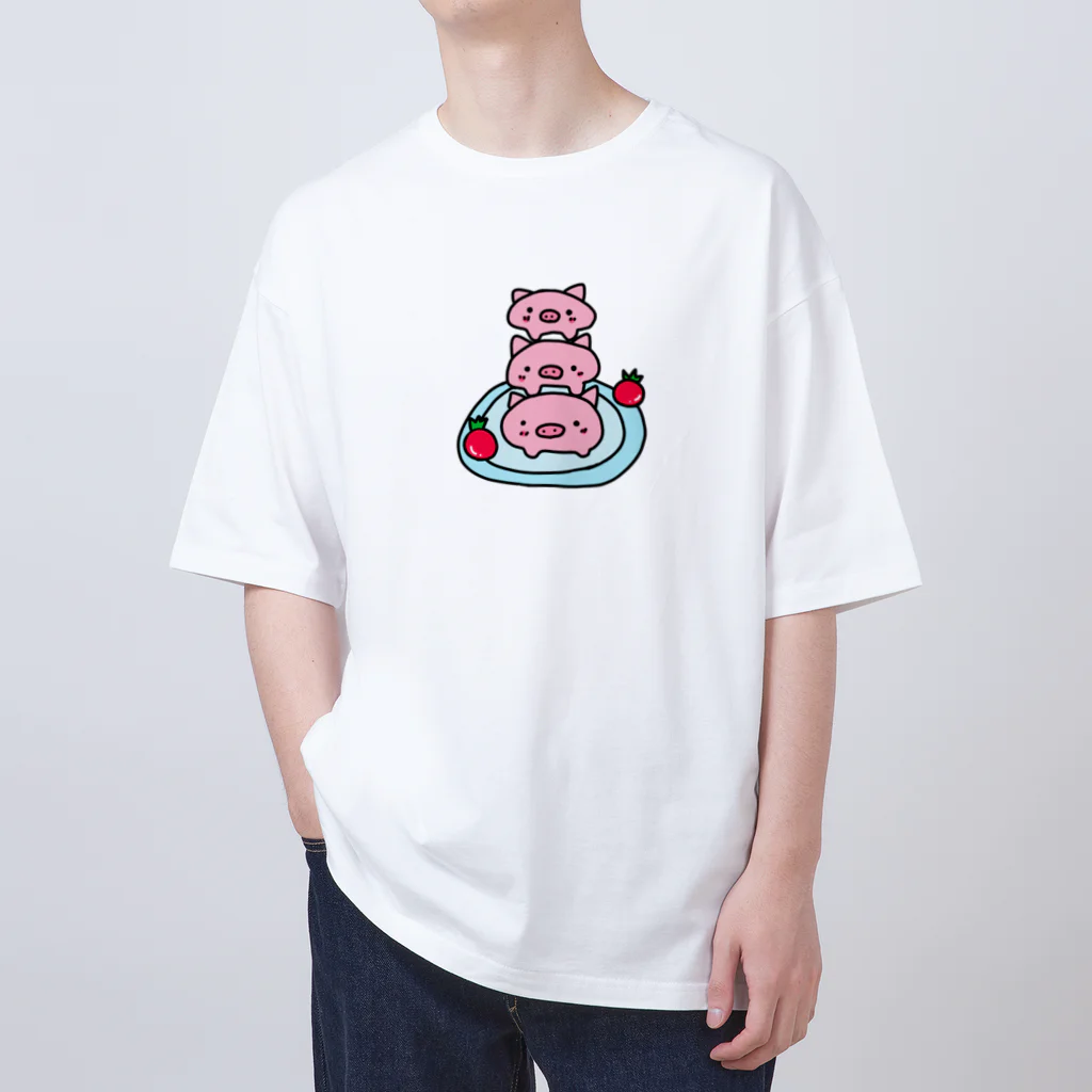 みつまめこshopの可愛いお料理 オーバーサイズTシャツ