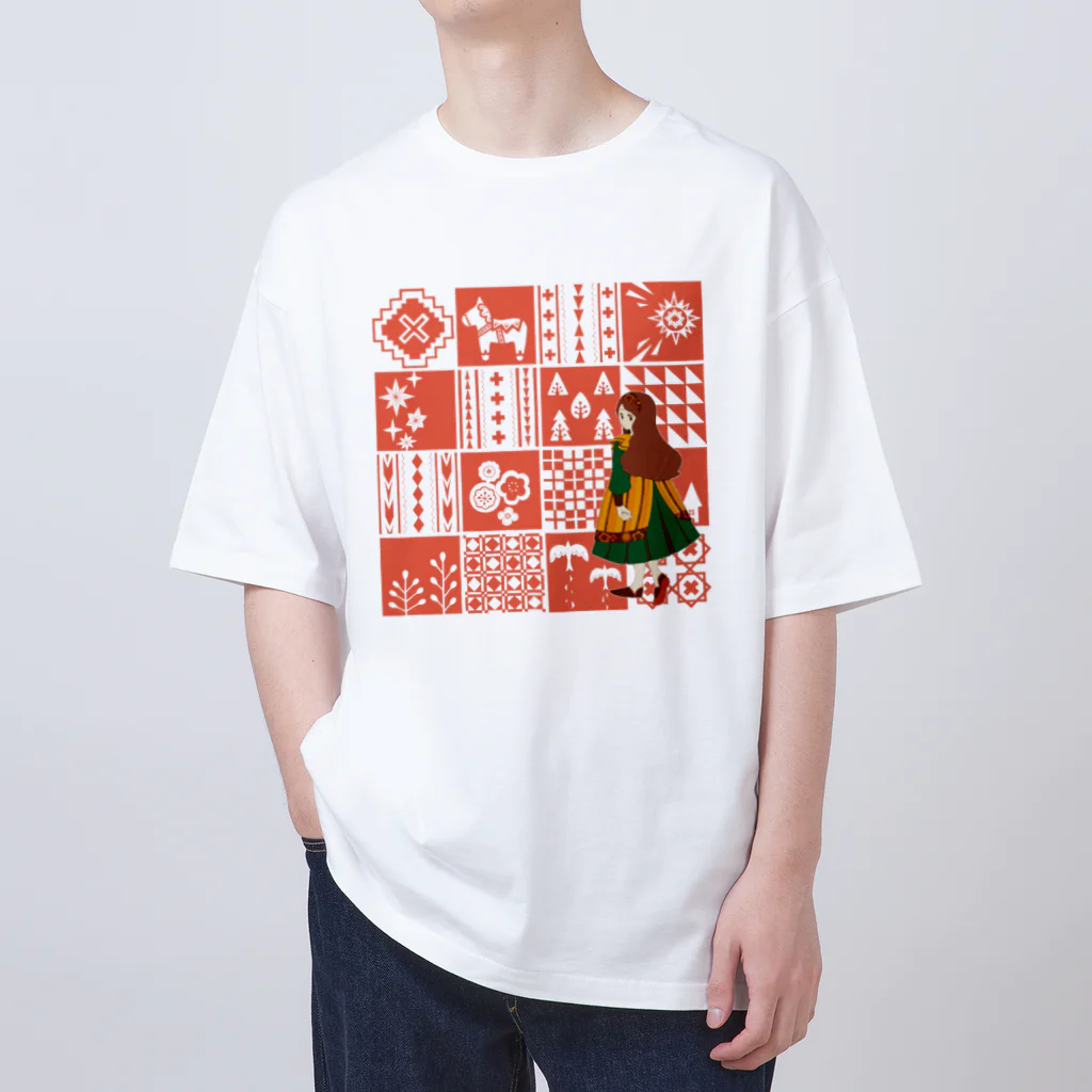 Cicogna（チコーニャ）のpatchwork GIRL オーバーサイズTシャツ