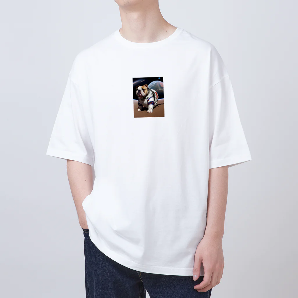 Pet_Charmの宇宙にも存在するかっこいいブルドッグ！ Oversized T-Shirt