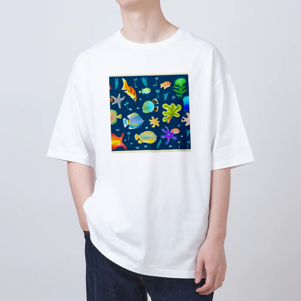 Alacarteの可愛い熱帯魚🐠 オーバーサイズTシャツ