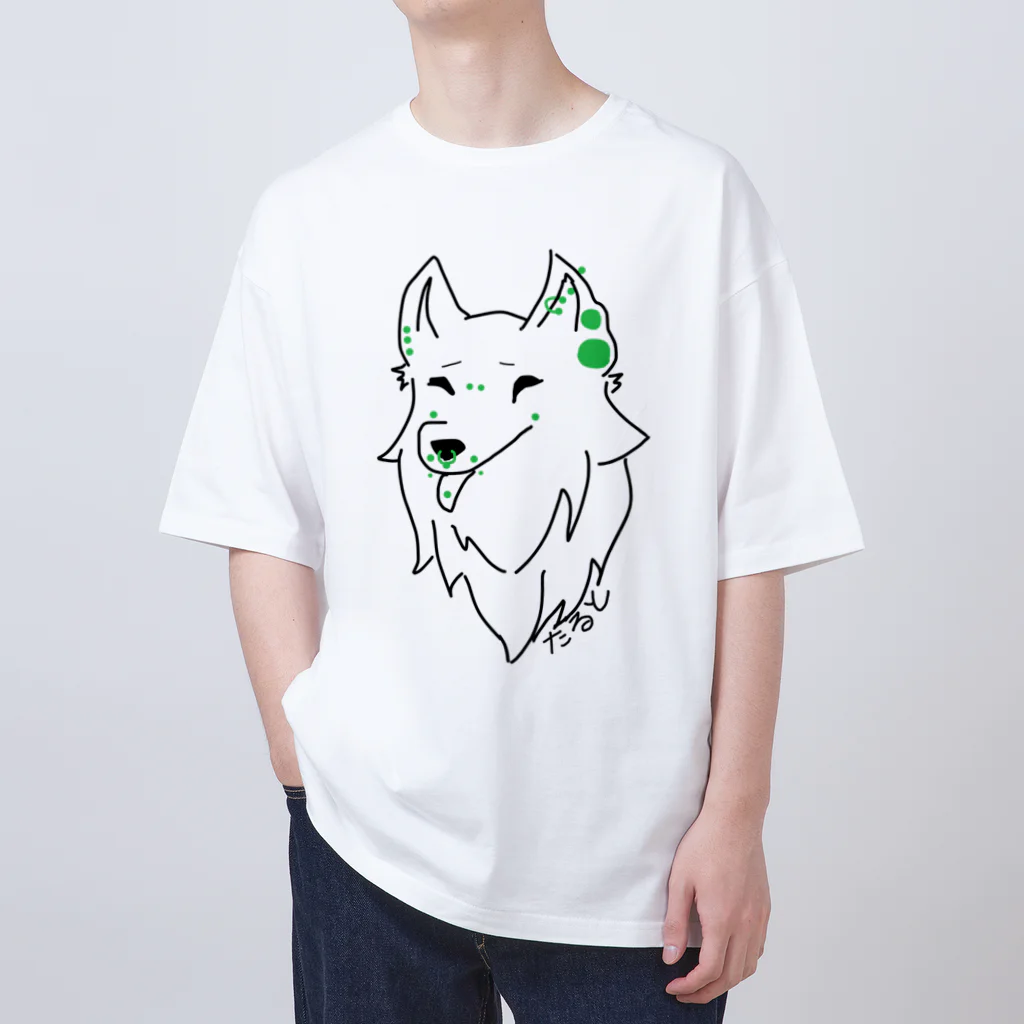 たると🍰のたるとオオカミ(ホワイト) Oversized T-Shirt