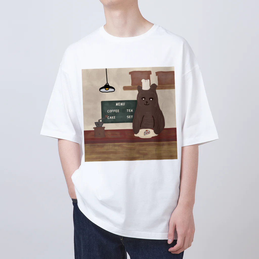 【KOTCH】 Tシャツショップのくまのカフェ オーバーサイズTシャツ