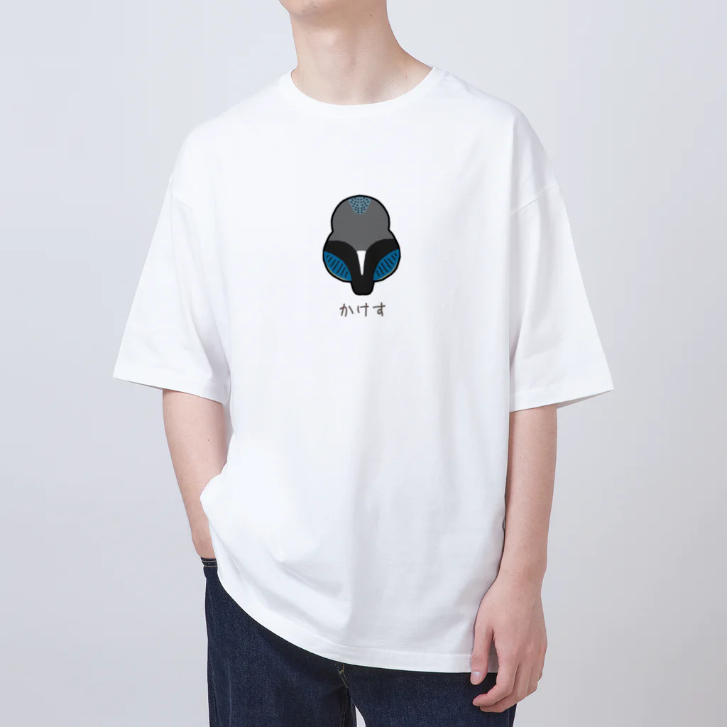 はるさめのみせの背中で語る鳥　カケス オーバーサイズTシャツ