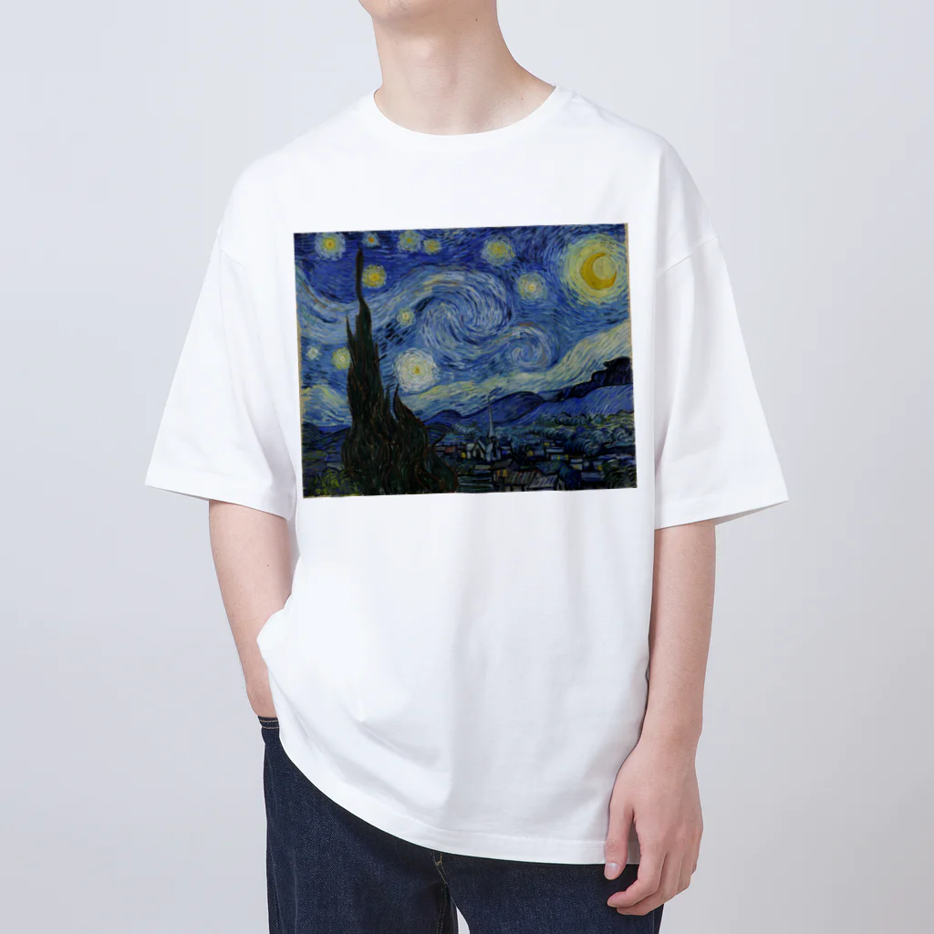 世界美術商店の星月夜 / The Starry Night Oversized T-Shirt