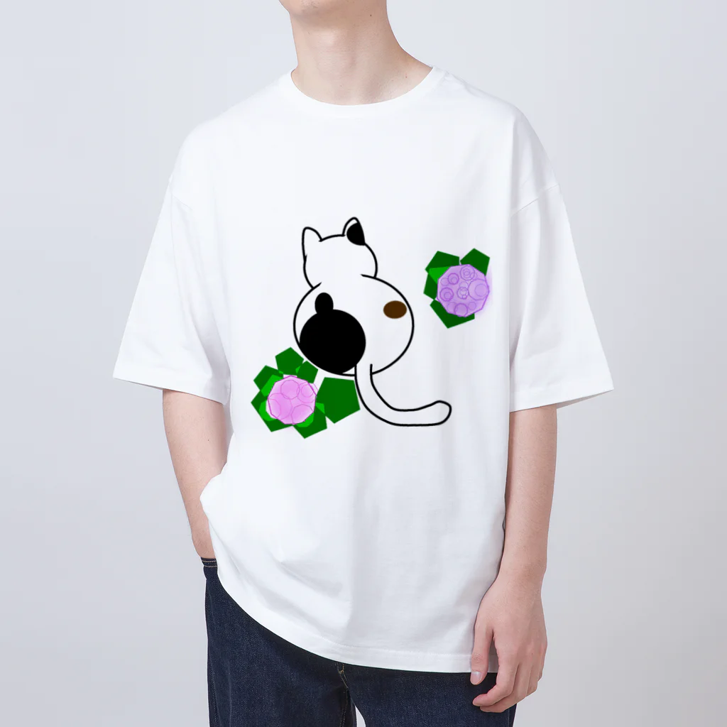 世界地図の 三毛猫 Oversized T-Shirt