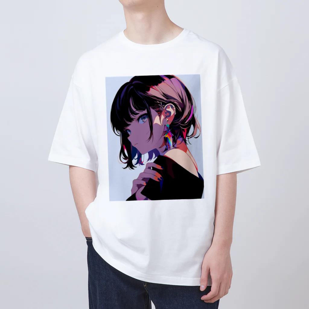 RORONOA/ろろのあのbeautiful girl オーバーサイズTシャツ