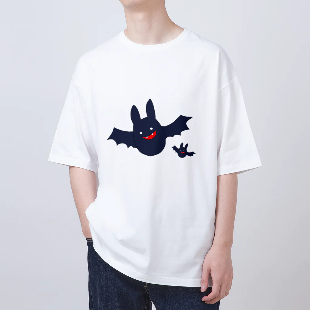 パピピンパピコ🛸🪐のなかよしこうもり オーバーサイズTシャツ