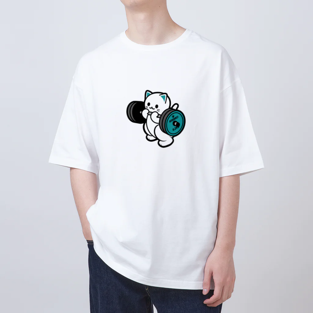 きんにく村SHOPのばーべるニャンコ（亜種ver.） Oversized T-Shirt