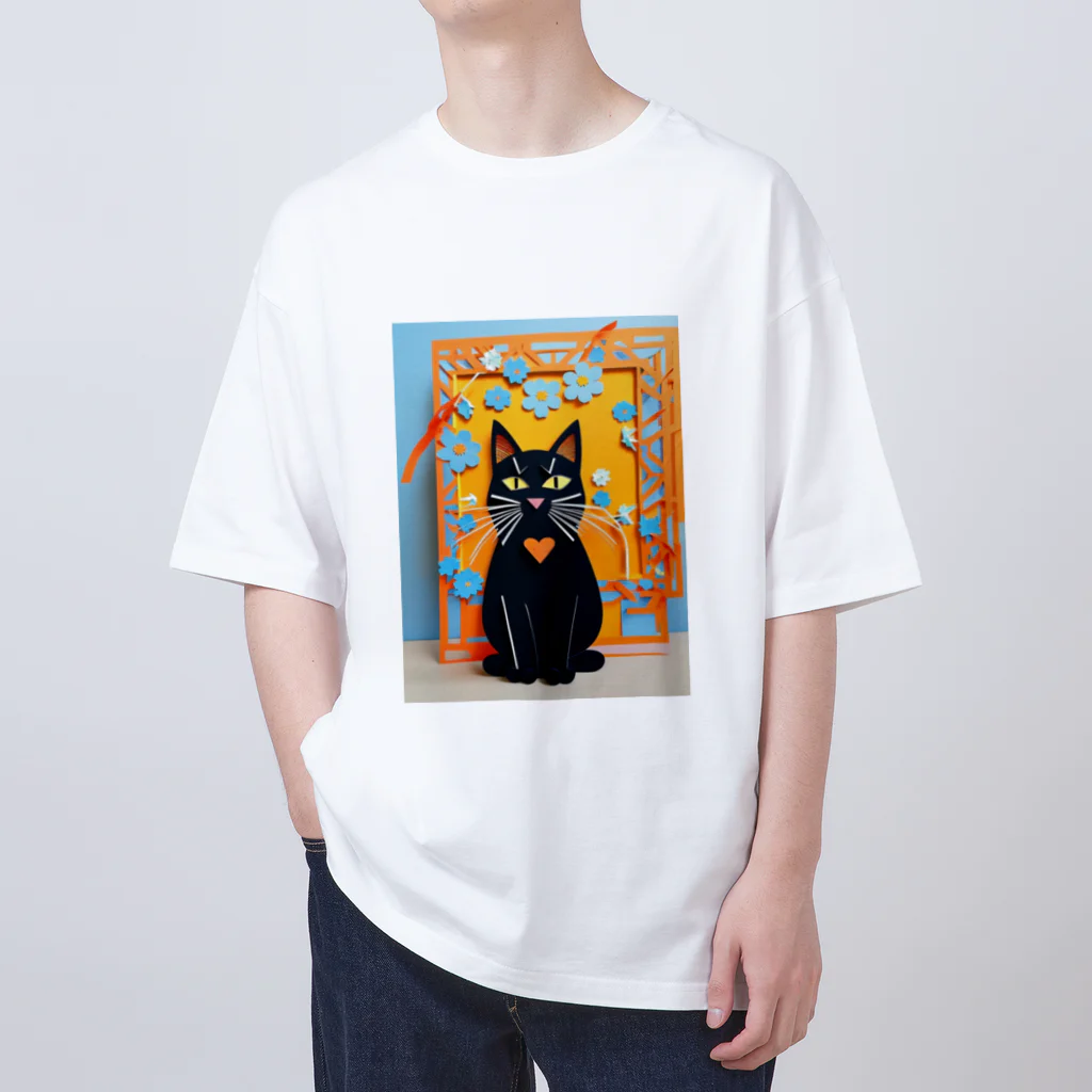 kurokuroの黒猫01 オーバーサイズTシャツ