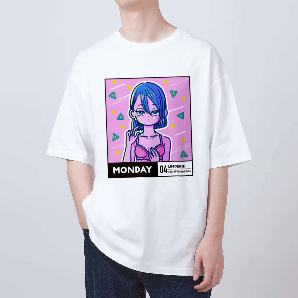 x曜日の彼女 の04-1-lingerie-Monday オーバーサイズTシャツ