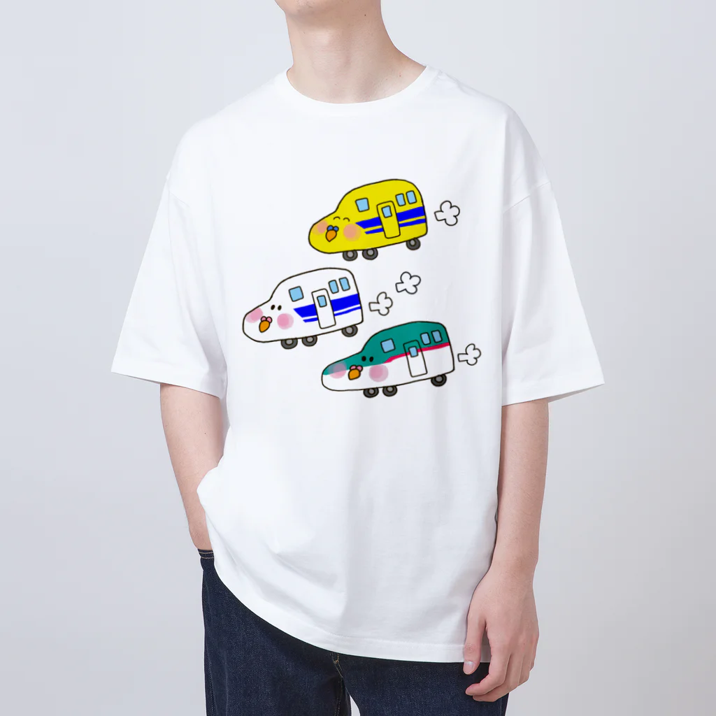 鳥さんインコさんダイスキ商店の新幹線インコ Oversized T-Shirt