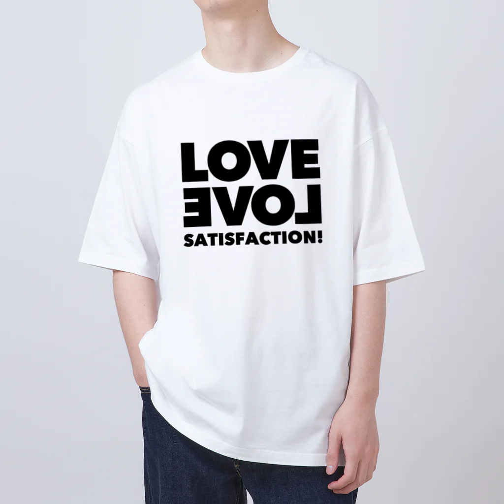 "ラブラブまんぞく"のラブラブまんぞくオーバーサイズｔシャツ。 Oversized T-Shirt