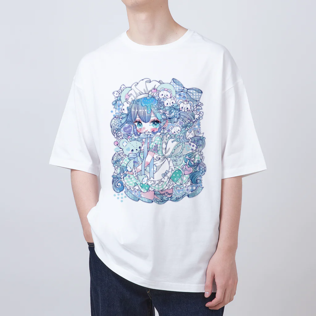 なつめみく♡イラストレーターのくまメイド Oversized T-Shirt