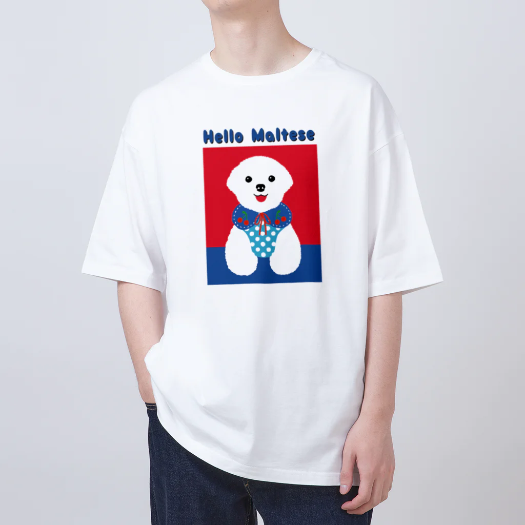 WON CHANCE ワンチャンスのHello Maltese（吉泉ゆう子） オーバーサイズTシャツ