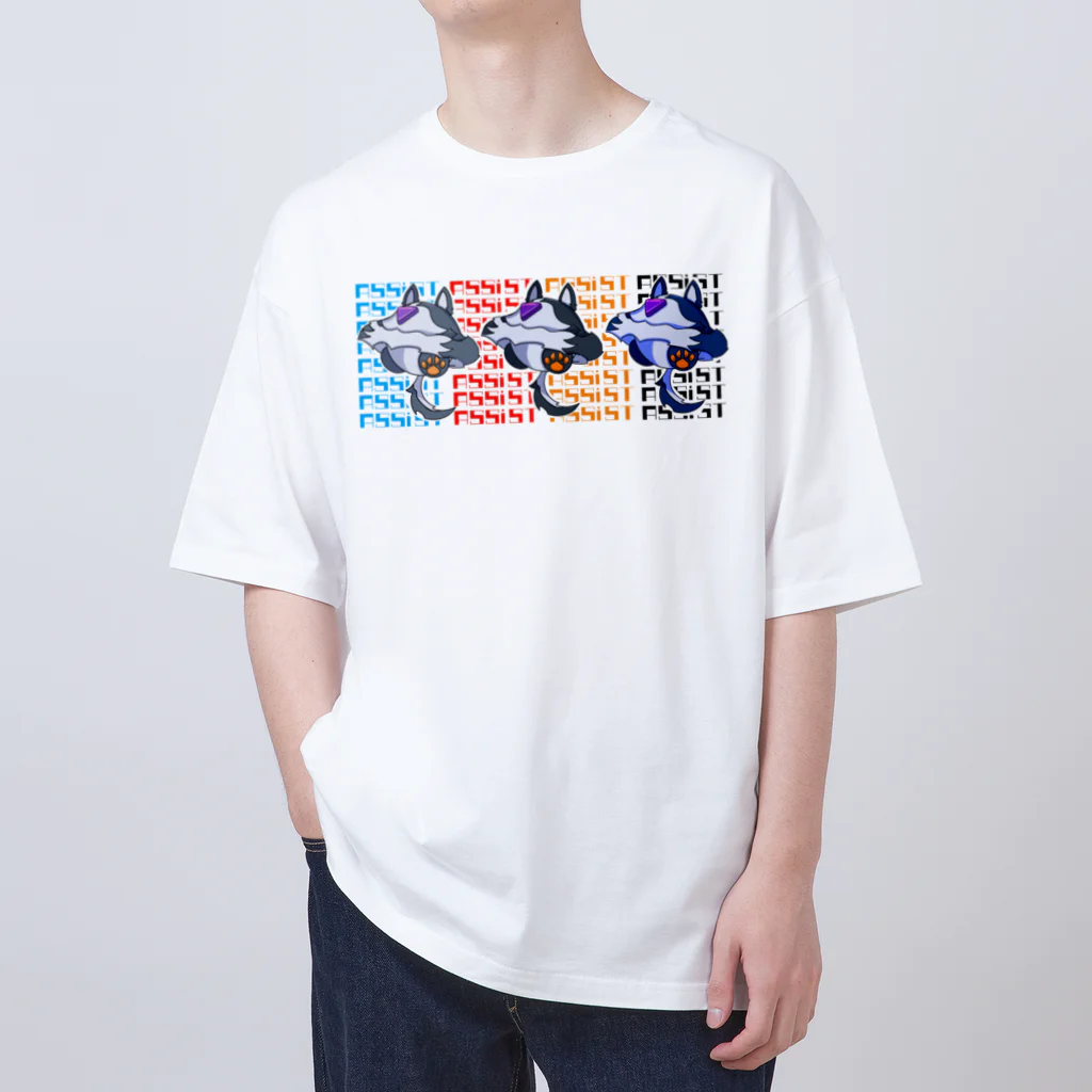 ASSiST mchのALIEN HUSKEY_ColorTee Oversized T-Shirt