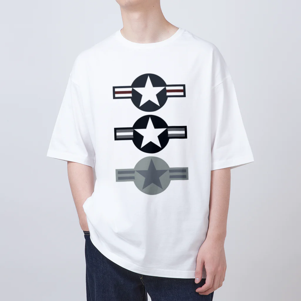 Y.T.S.D.F.Design　自衛隊関連デザインの米軍航空機識別マーク Oversized T-Shirt