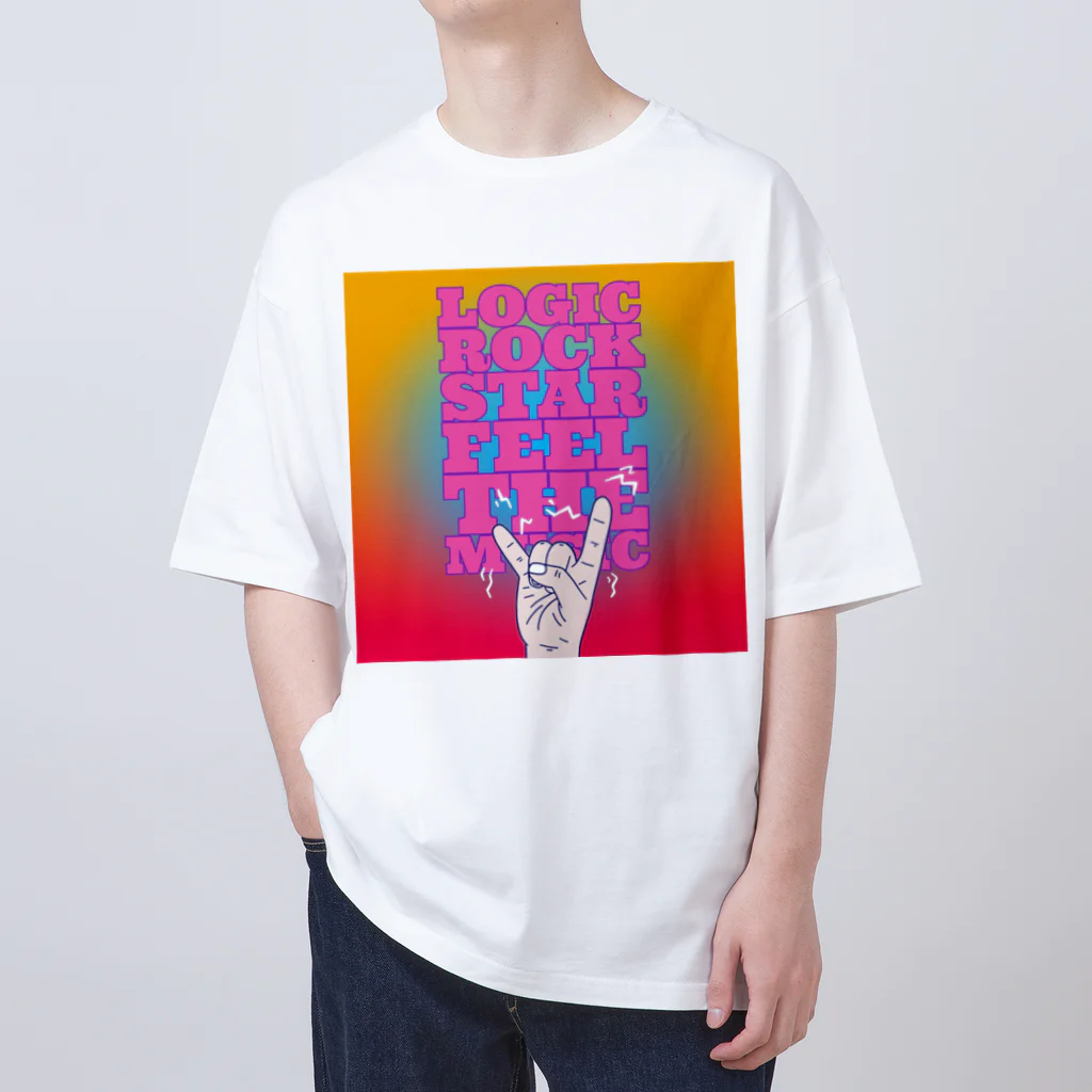 Logic RockStar のFEEL THE MUSIC オーバーサイズTシャツ