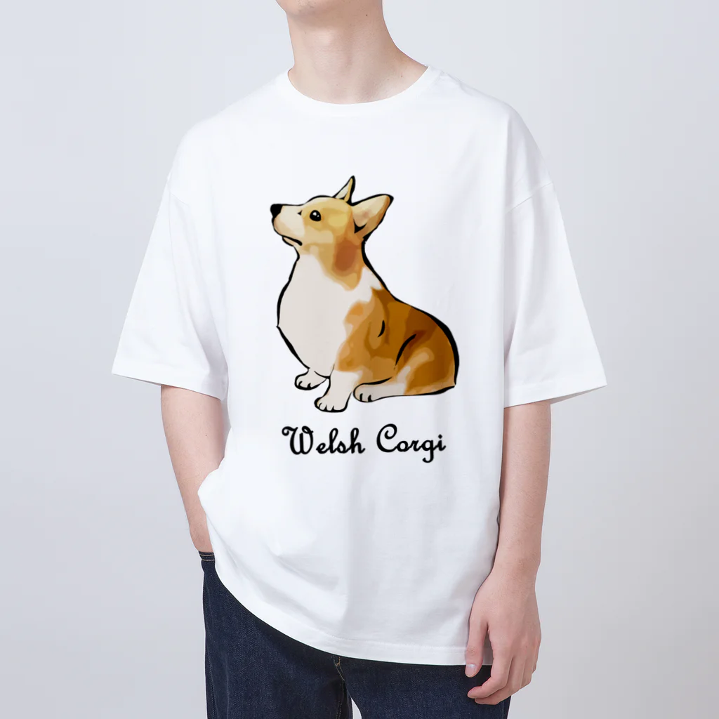 犬グッズの店しえるぶるーのコーギー　～犬種シリーズ～ オーバーサイズTシャツ